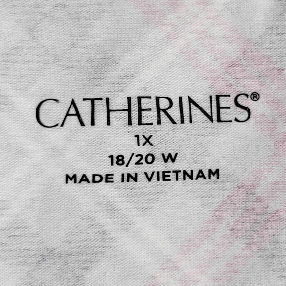 Catherines Red and Black Plaid Blouse - Picture 5 of 11